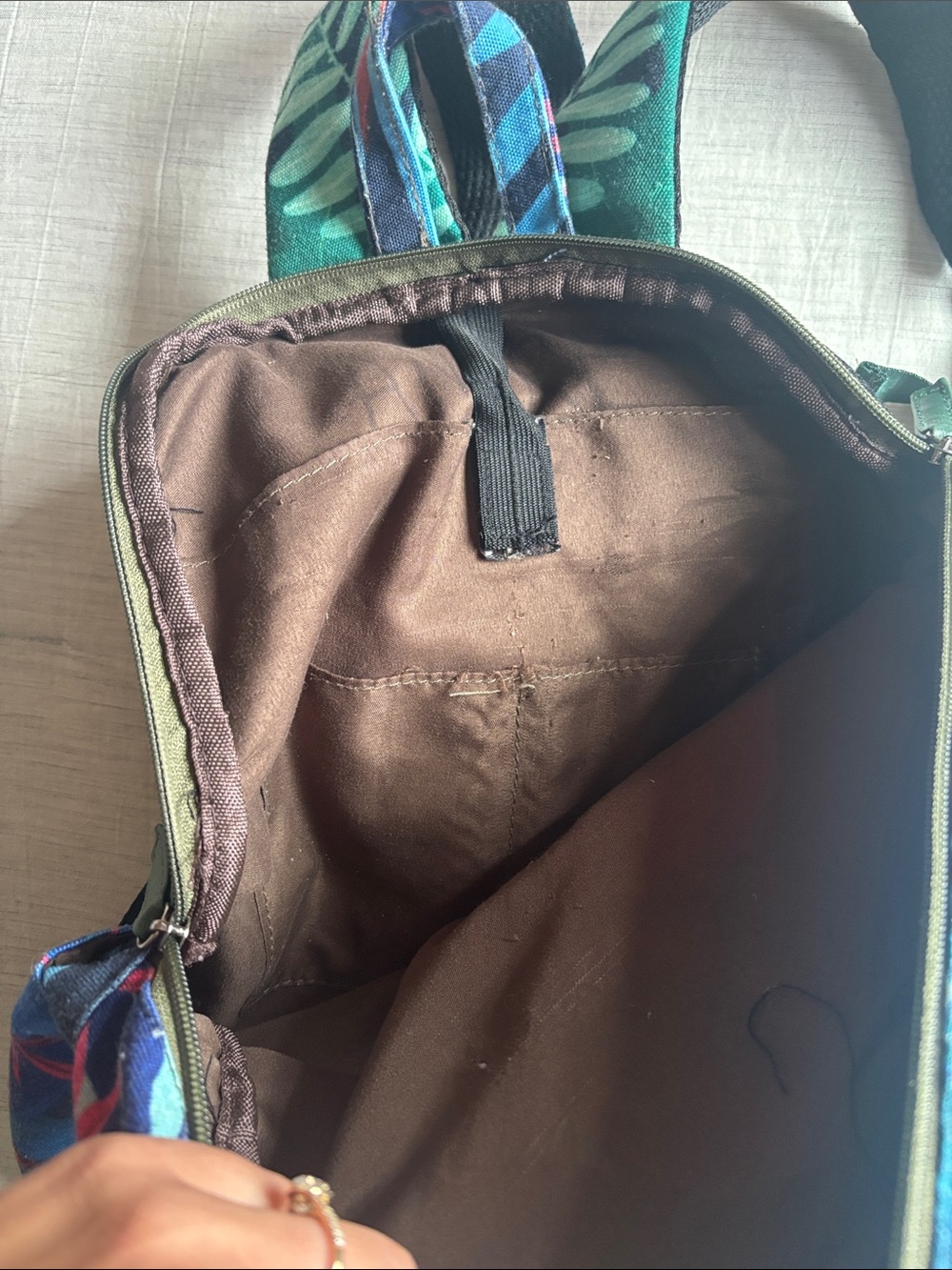 Pink Flamingo Print Backpack - Vibrant Tropical Daypack - Picture 4 of 5